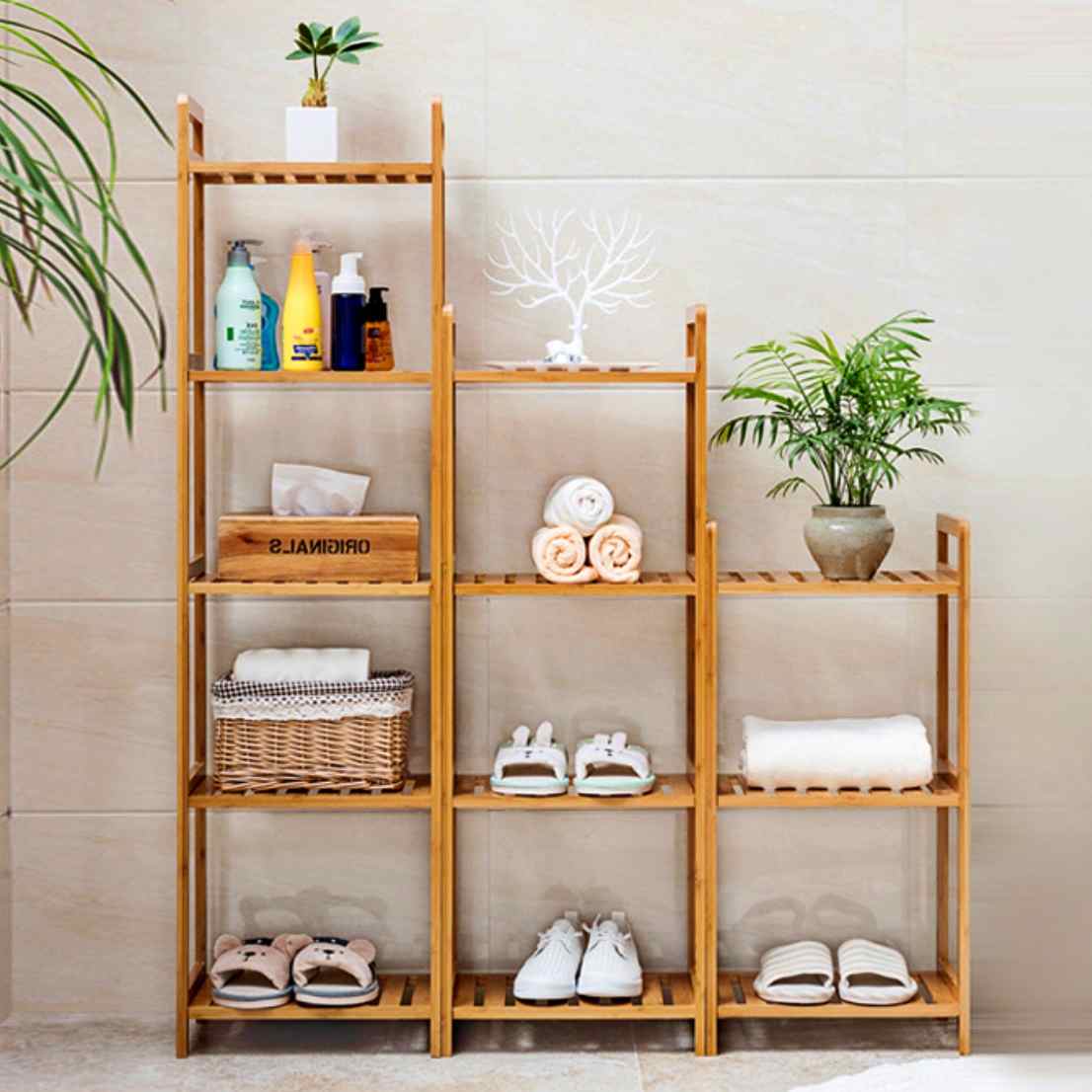 작은 빈티지 원목 거실 장식장 나무 수석 트로피 상패 진열장