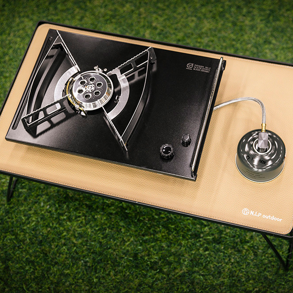 [호환] N.I.P 쿨러스탠드 필드랙 가죽상판 더블패드 블랙&베이지