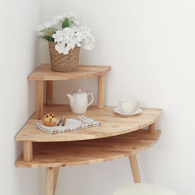 높은 사이드 테이블 얇은 엔틱 티 테이블 거실 창가 테이블