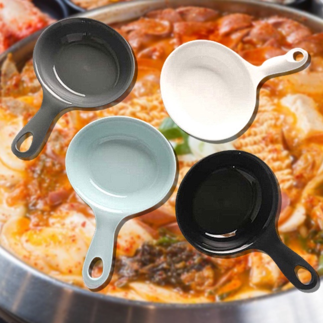 손잡이 앞 접시 4종 세트 압접시 플레이팅 간식 나눔