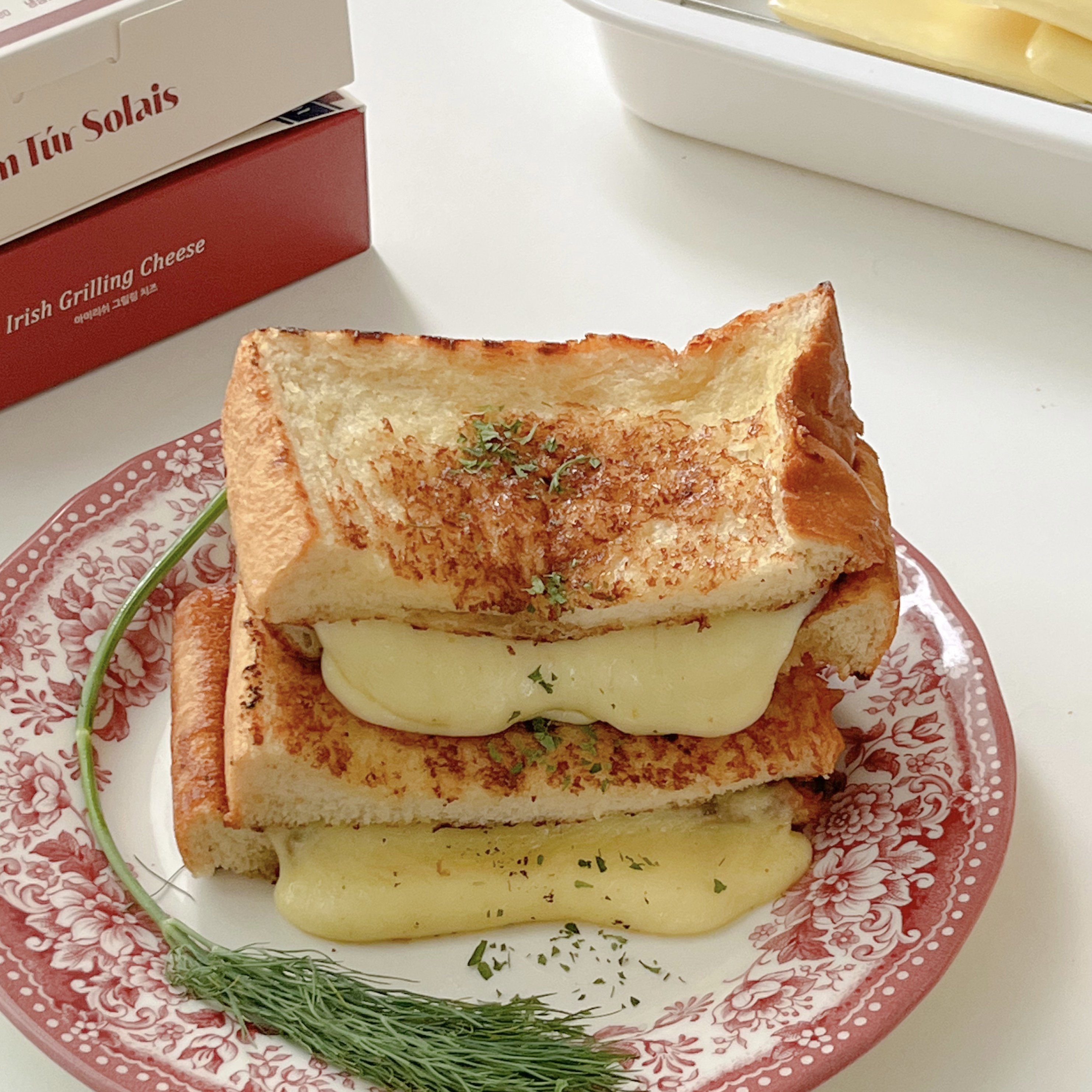 [3박스] 앙투어솔레 아일랜드 구워먹는 치즈 300g 자연방목 목초유 100% 슬라이스 x 3장 - 상세 이미지 2