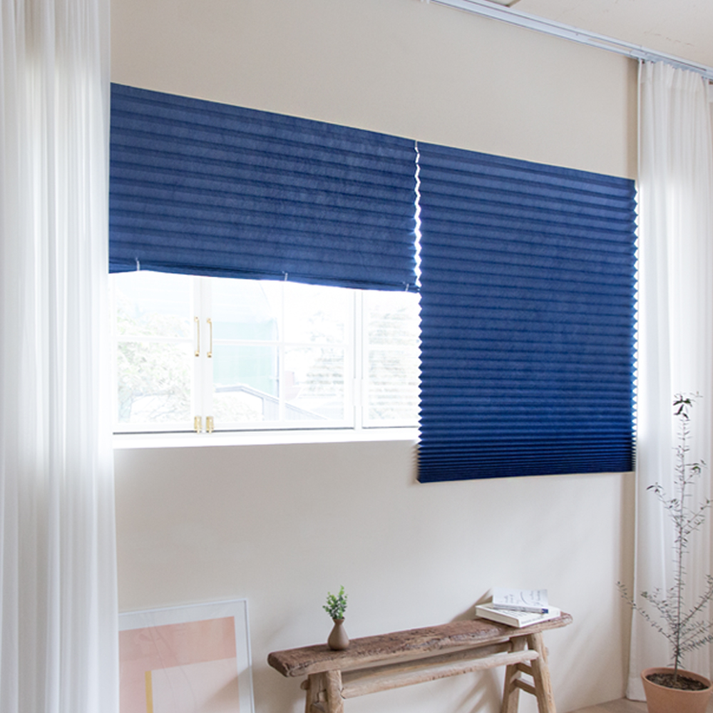 붙이는 블라인드 셀프 암막 주름 창문햇빛가리개 ECOSELF 45X230