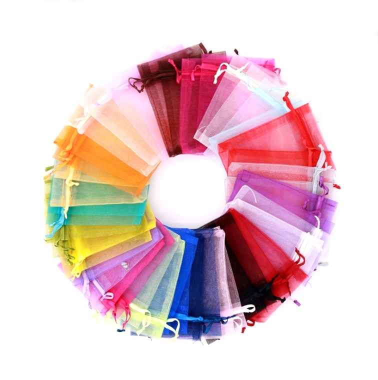 망사주머니 포푸리 15x20cm 선물 포장 무지 복 주머니 이미지 3