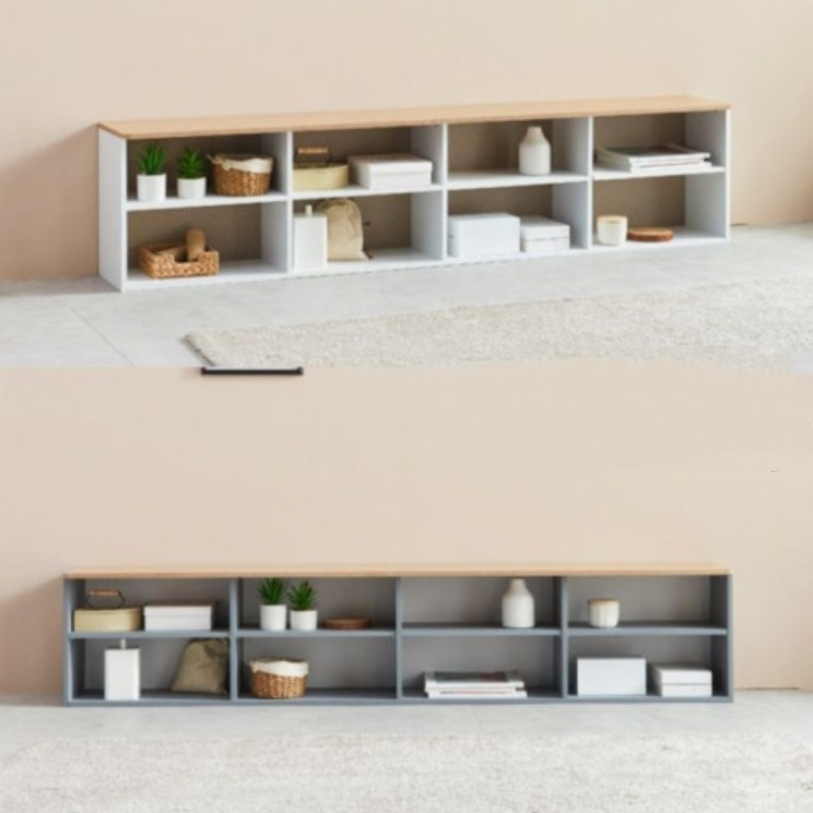 모던 엔틱 거실장 티브 다이 낮은 75인치 티비 거실장