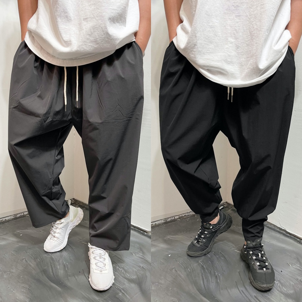 남자 와이드 냉장고바지 아이스 조거팬츠 쿨링와이드팬츠 통바지 - 상품 이미지