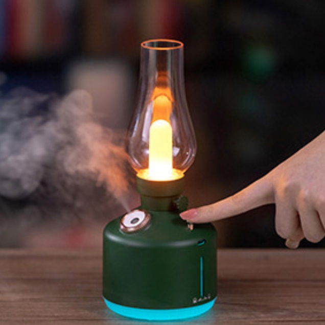 캠핑가습기 캠핑용가습기 책상용 작은 아이방 조명 가습기