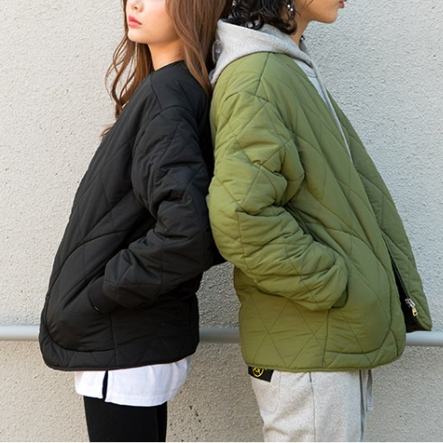 커플 보아 깔깔이 잠바 군용 군인 패션 사제 군복 군대 깔깔이 남자 여자 공용 퀄팅 점퍼