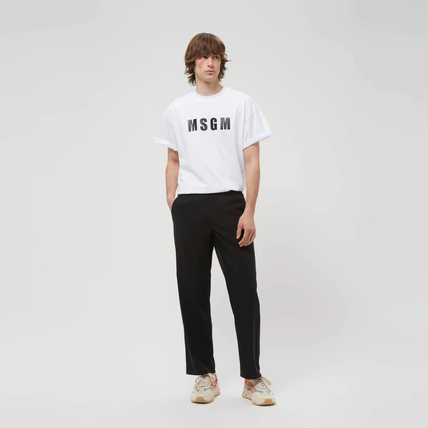 MSGM 로고 반팔티 3240MM94 227298 01 화이트 이미지 8