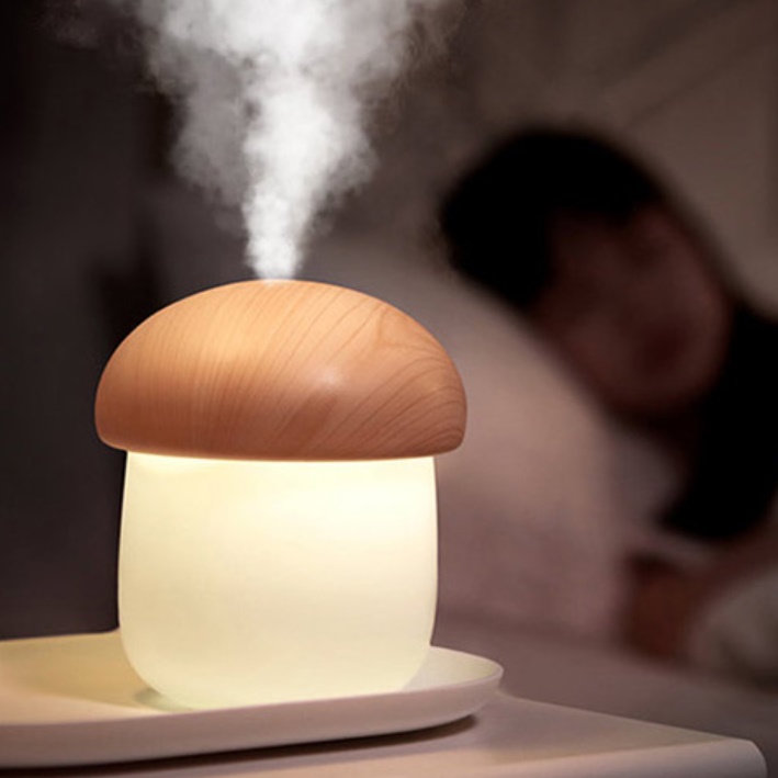 조명 가습기 소형 가습기 1인용 책상용 작은 아이방 가습기 