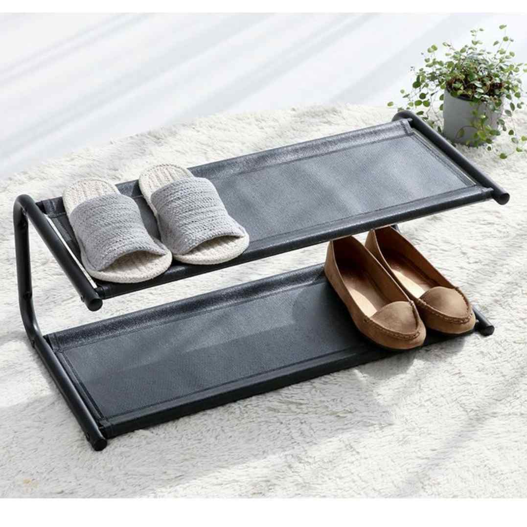 작은 신발장 실내화 거실화 거치대 원룸 신발장 캠핑용 신발 진열장 - 상품 이미지