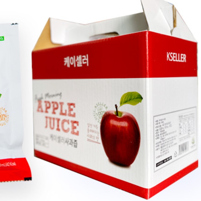 케이셀러 사과즙 100포 사과생즙 착즙 아기에게 좋은 과일즙