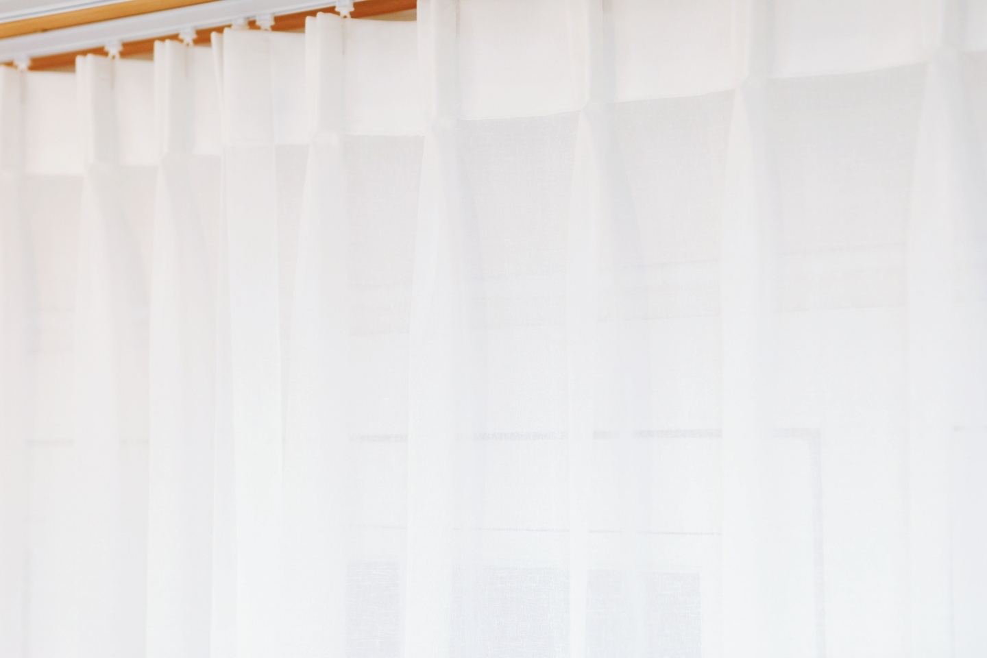 아르일랑 봄 여름 커텐 린넨 느낌 1cm 나비주름 타입 하늘하늘 이너 커튼 화이트