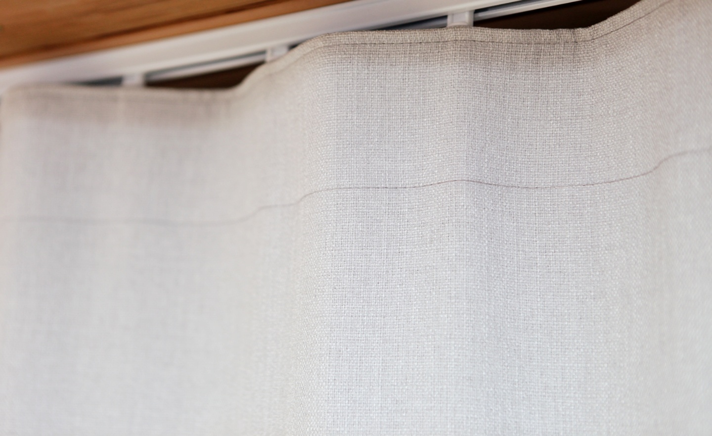 아르일랑 봄 여름 커튼 린넨 느낌 형상기억 1cm 민자 타입 항균 하늘하늘 바라봄 화이트