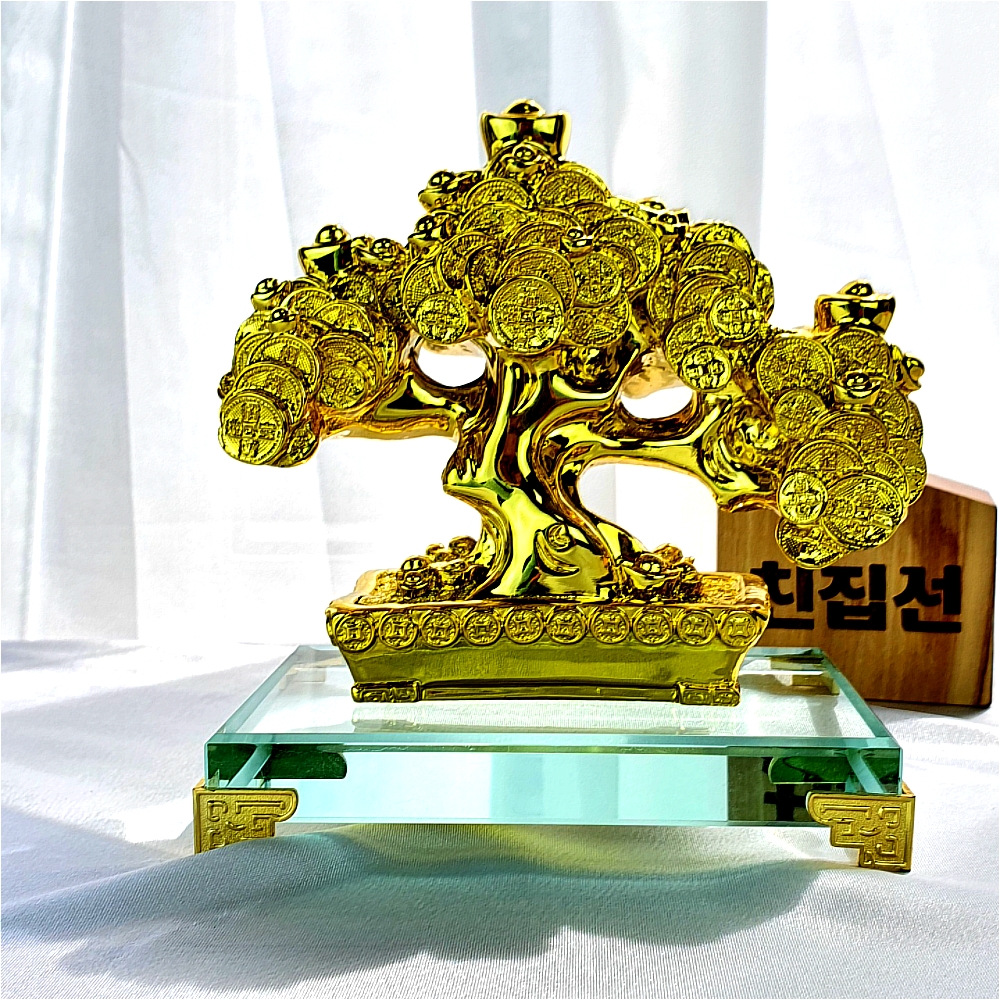 [친집선]가게오픈선물 식당 중국집 개업선물 황금 엽전 나무 - 상세 이미지 3