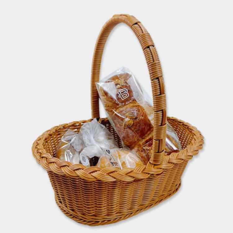 라틴 바게트 바구니 대형 라탄 바구니 과일담는 라탄 소쿠리