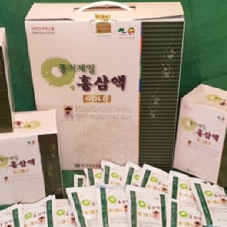 풍기인삼 풍기 홍삼액 골드 홍삼 농축액 액기스 파우치 면역력 순수 식품 6년근 액상 진액