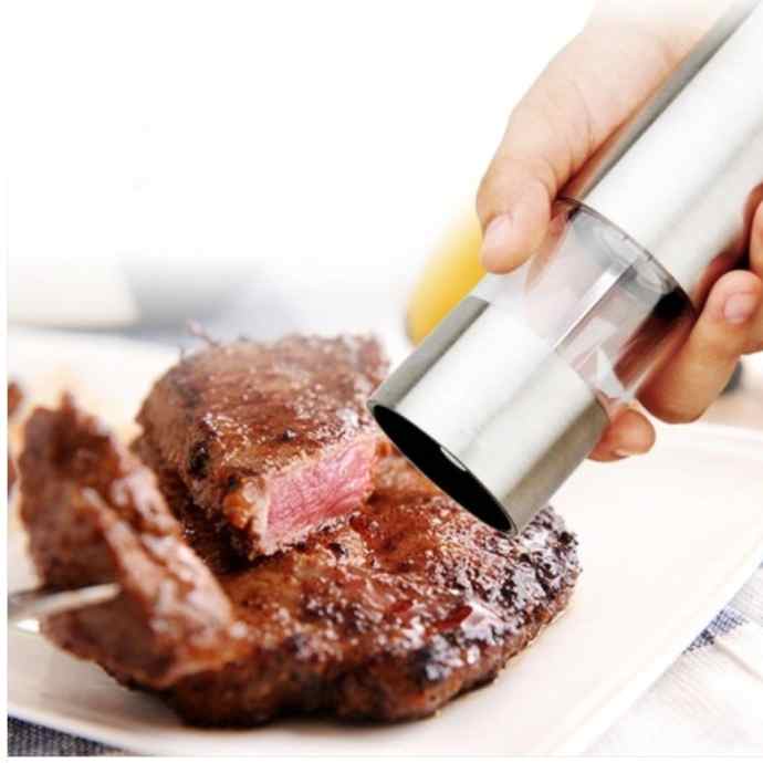 전동 후추 갈이 자동 소금 그라인더 전동페퍼밀 스트레이트형