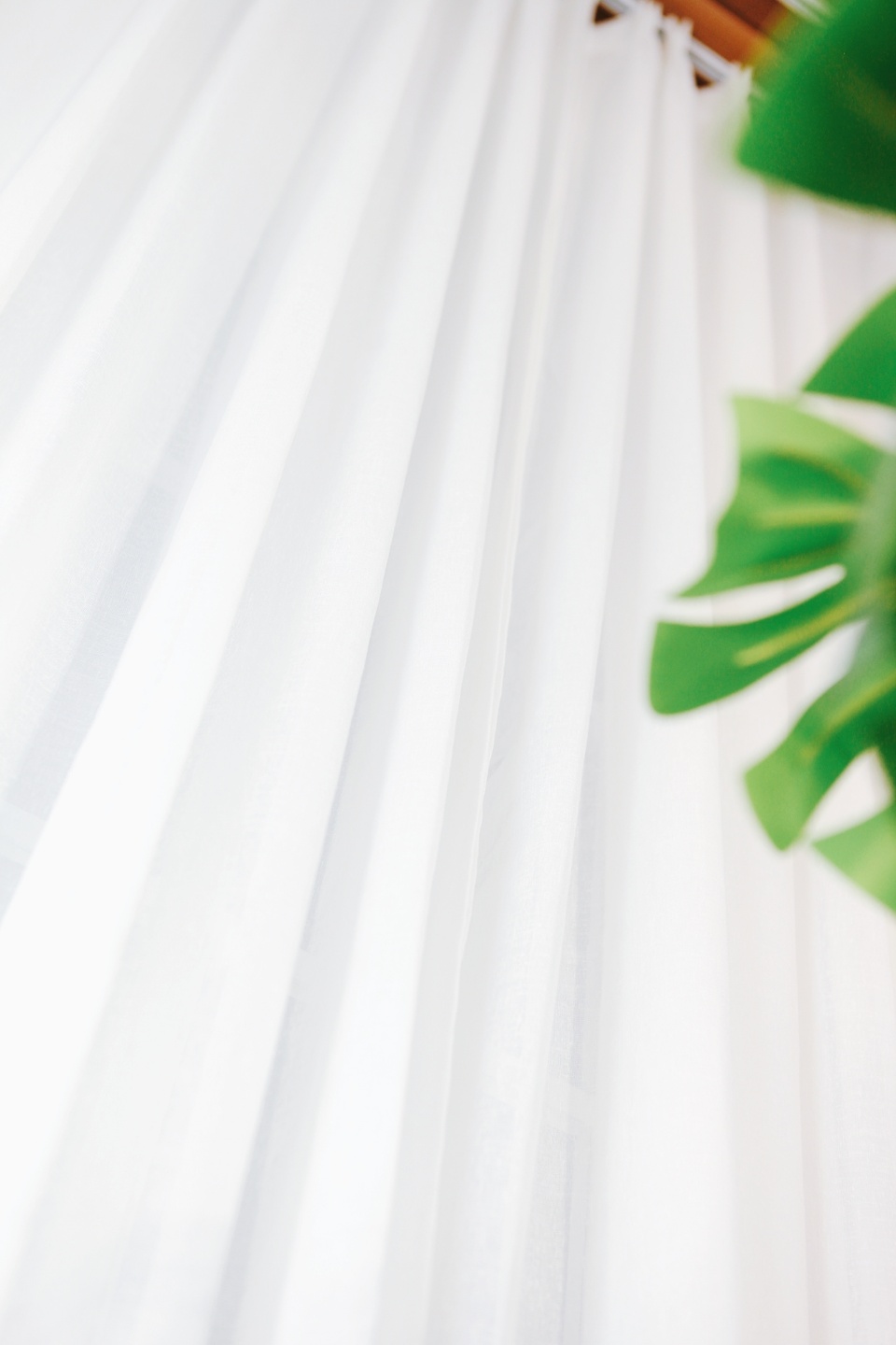 아르일랑 봄 여름 커텐 린넨 느낌 1cm 나비주름 타입 하늘하늘 이너 커튼 화이트