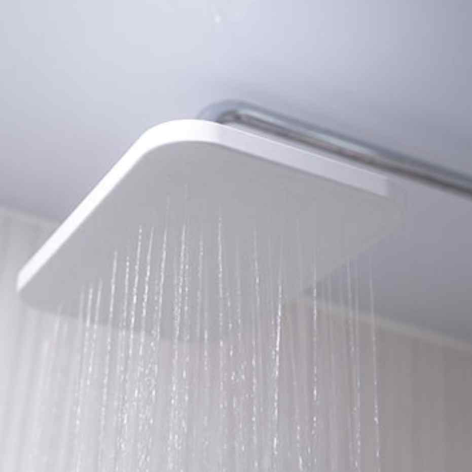 욕실 해바라기용 대형헤드 교체 목욕탕 화장실 사각 화이트 입식 해바라기 샤워기 헤드 교체