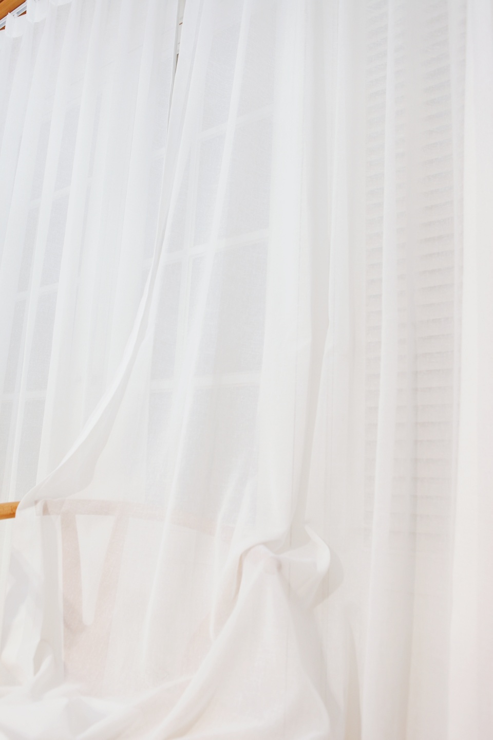 아르일랑 봄 여름 커텐 린넨 느낌 1cm 나비주름 타입 하늘하늘 이너 커튼 화이트