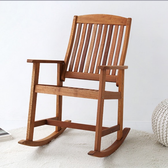 거실편한의자 나무 북유럽 고급 빈티지 엔틱 흔들의자