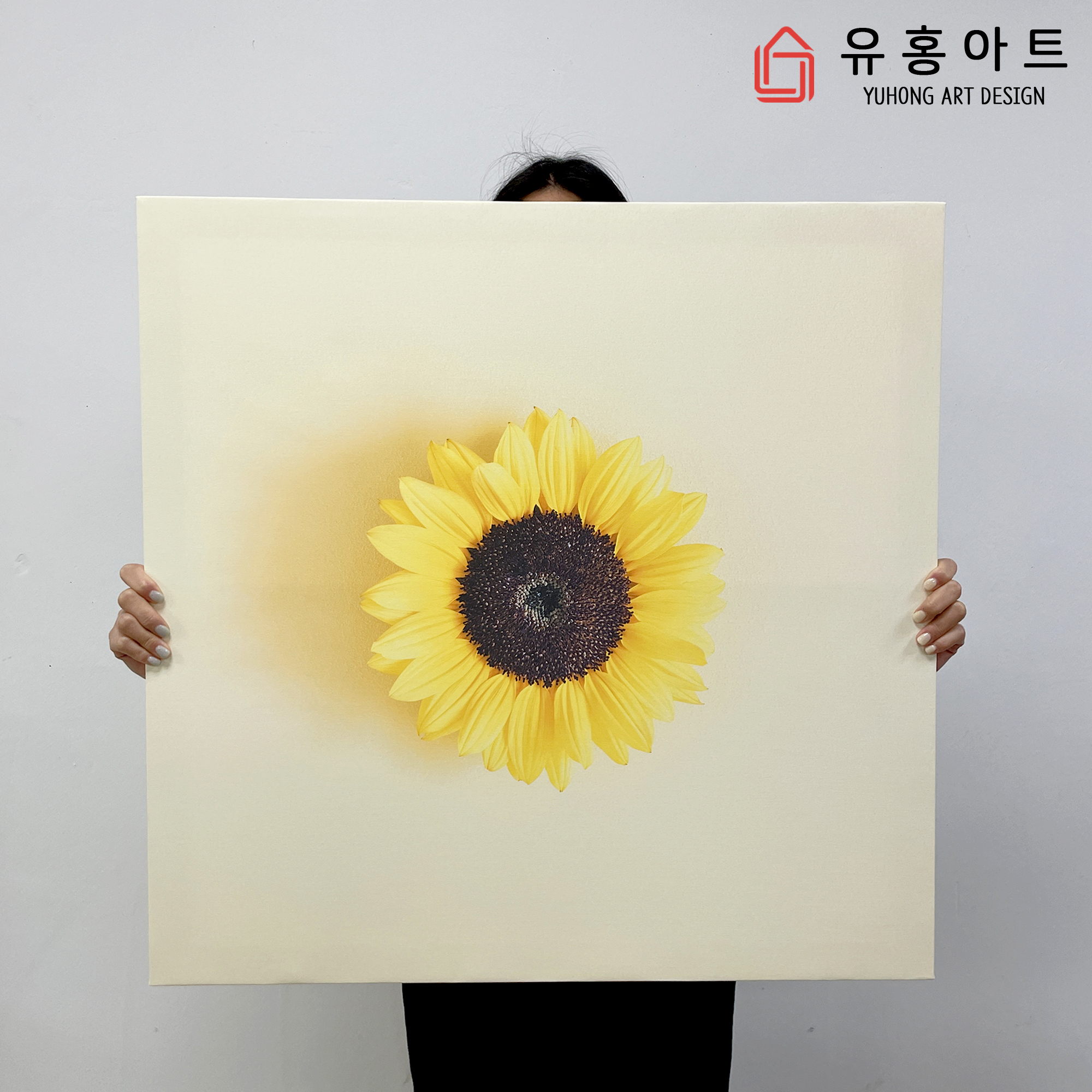 해바라기 No58 풍수지리에 좋은 해바라기 그림 캔버스 액자 3호