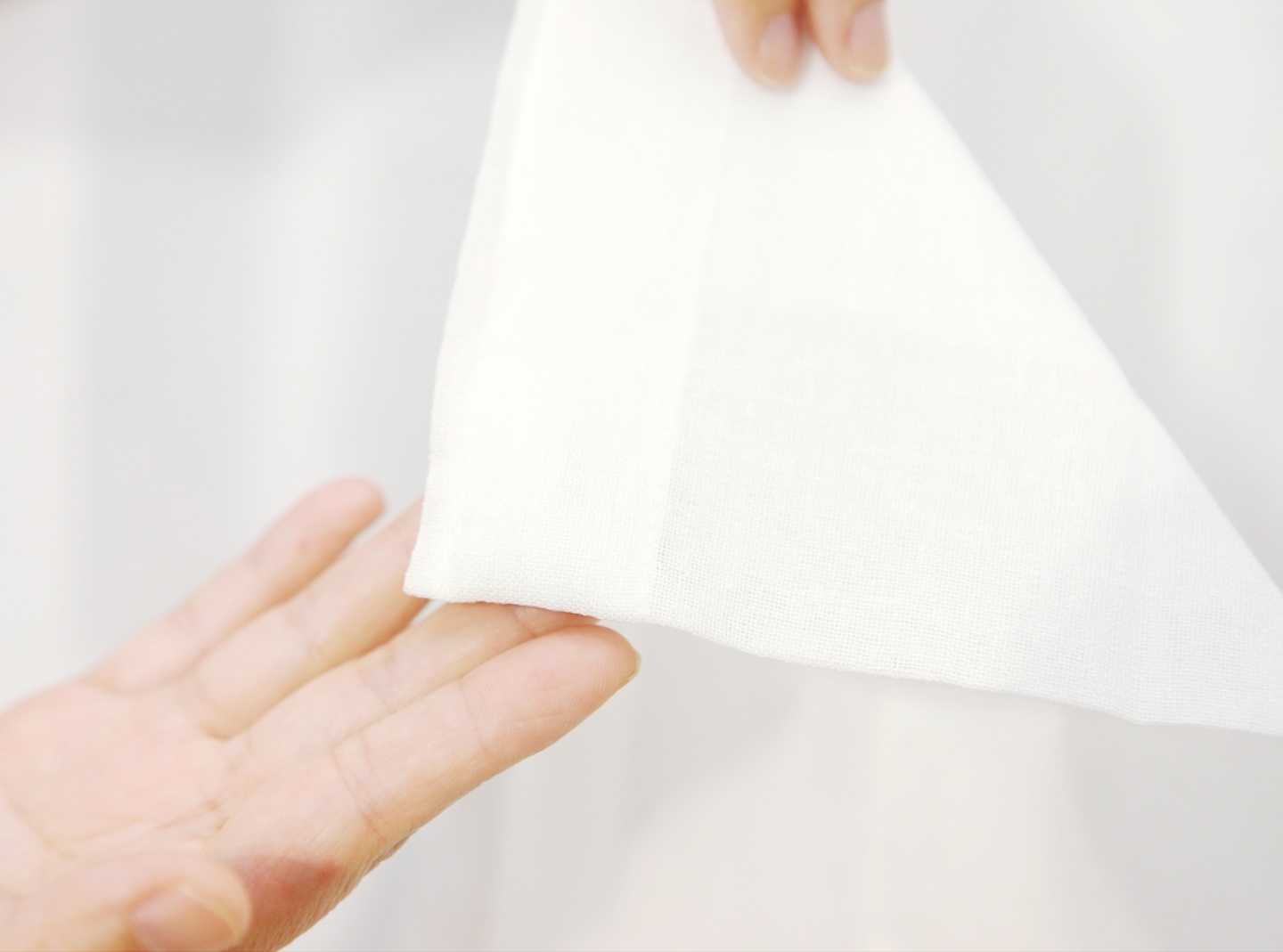 아르일랑 봄 여름 커튼 린넨 느낌 형상기억 1cm 민자 타입 항균 하늘하늘 바라봄 화이트