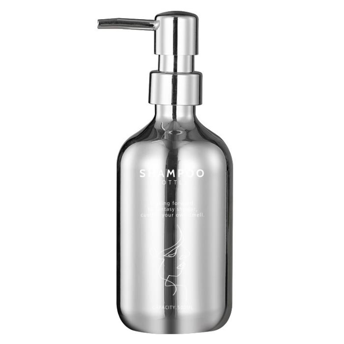 크롬 미러 샴푸 샤워 리필 용기 디스펜서 500ml, 샤워용 - 상세 이미지 4