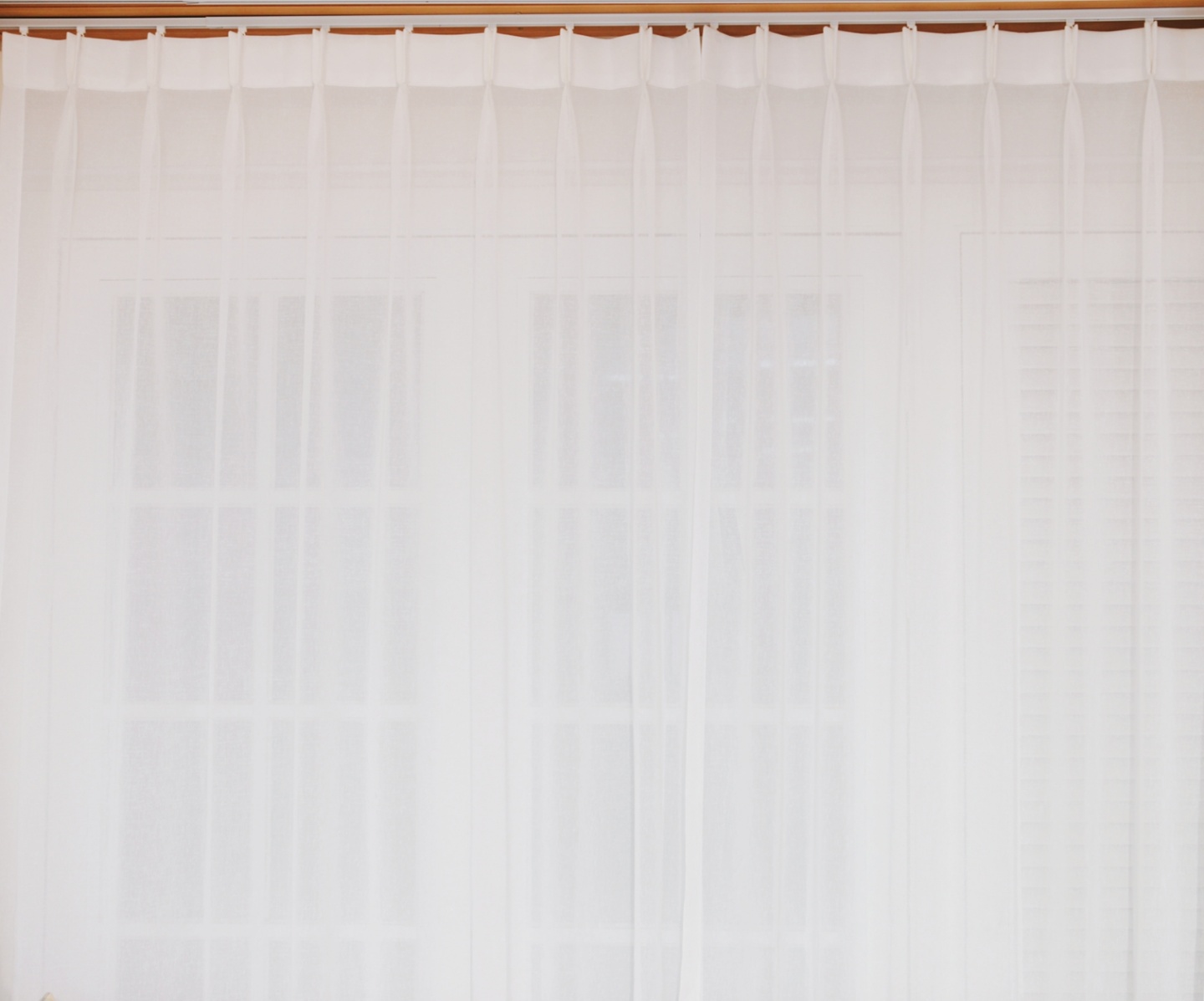 아르일랑 봄 여름 커텐 린넨 느낌 1cm 나비주름 타입 하늘하늘 이너 커튼 화이트