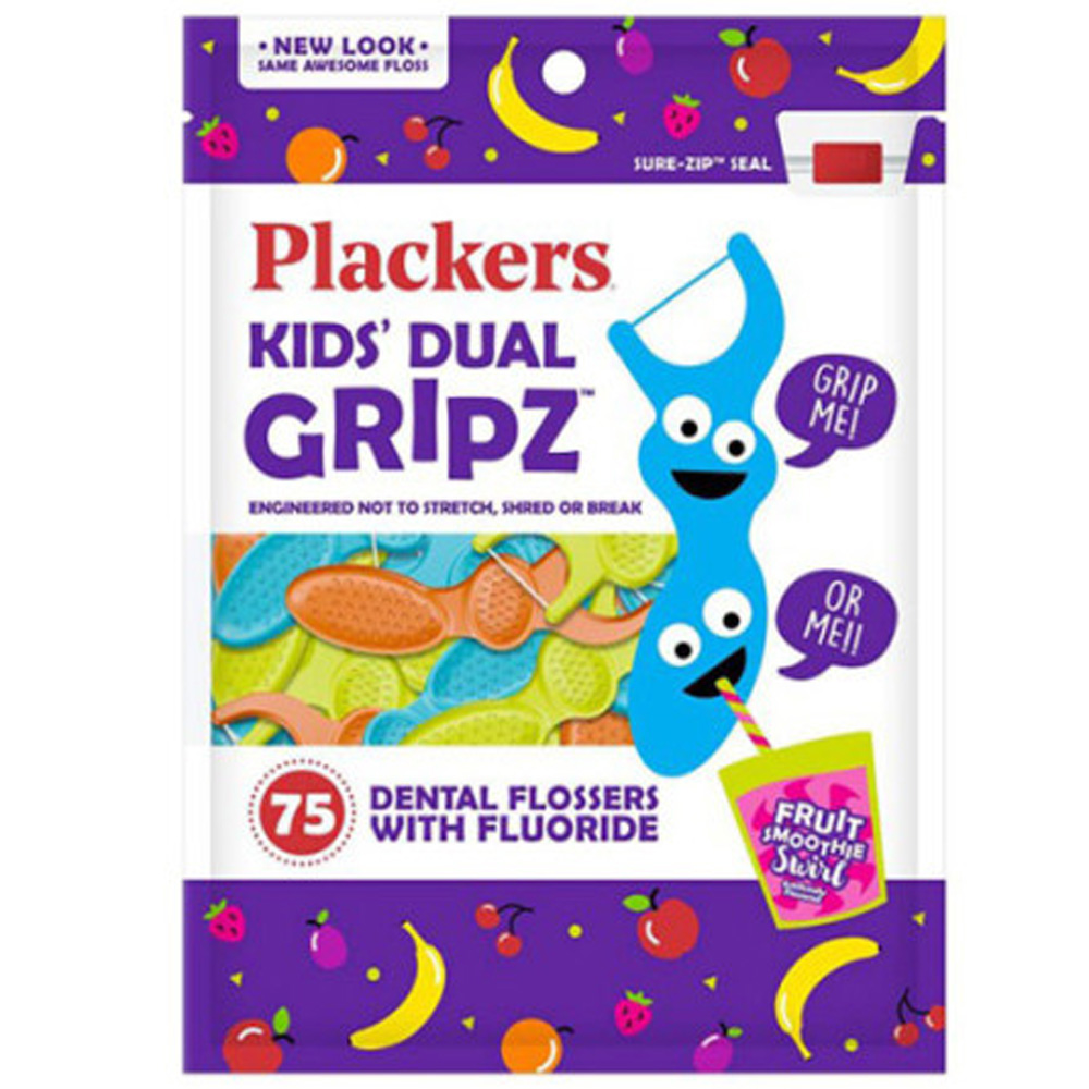 플랙커스 유아 어린이 치실 75개입 키즈