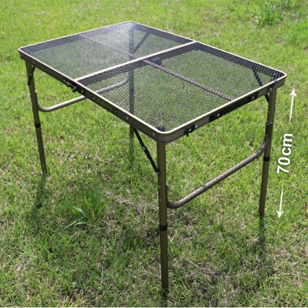 메쉬 테이블 정리대 캠핑용 테이블 캠핑 보조 테이블 철제 조리대