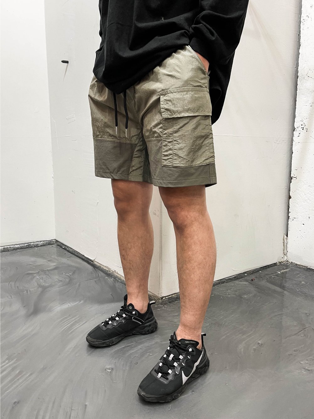 카고반바지 나일론반바지 남자바스락반바지 - 상세 이미지 4