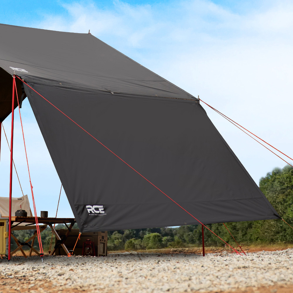 로티캠프 타프 렉타 캠핑 블랙코팅 사이드월 바람막이 그늘막 가림막 BTS-420