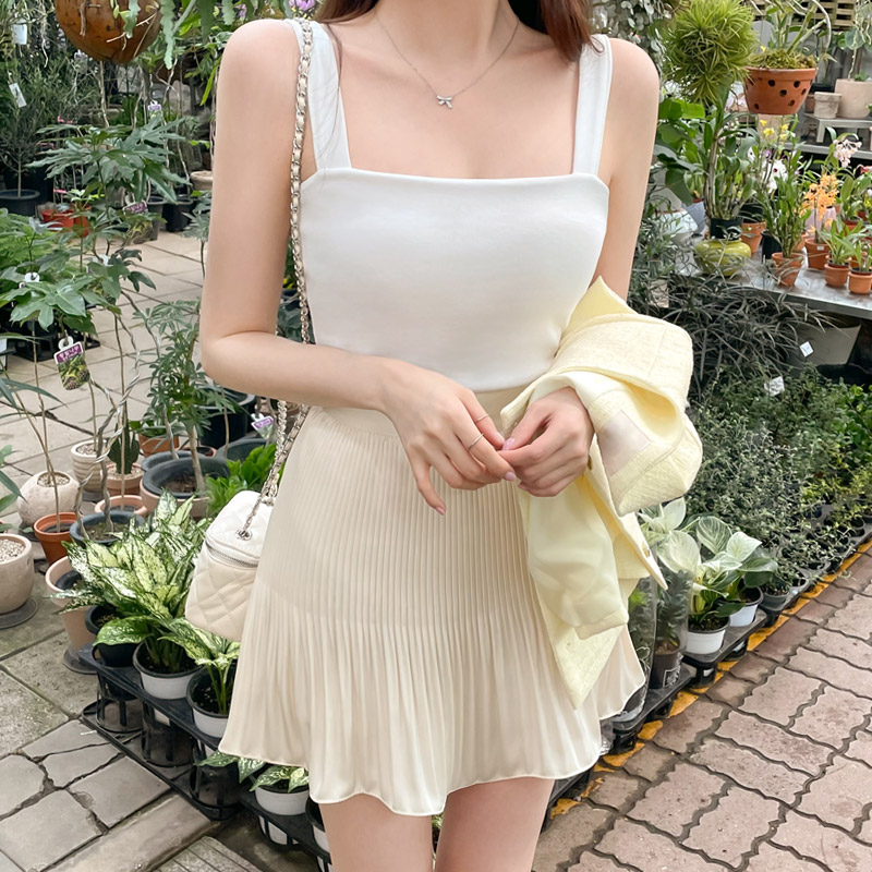 쫀쫀 베이직 스퀘어넥 슬리브리스 티 ts3150 - 상세 이미지 4