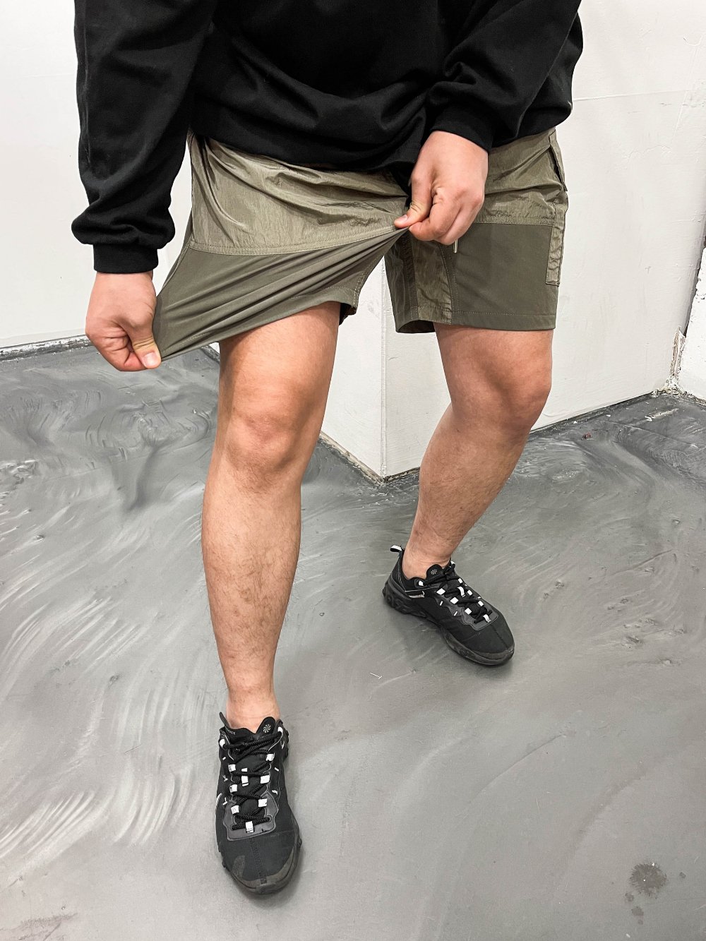 카고반바지 나일론반바지 남자바스락반바지 - 상세 이미지 3