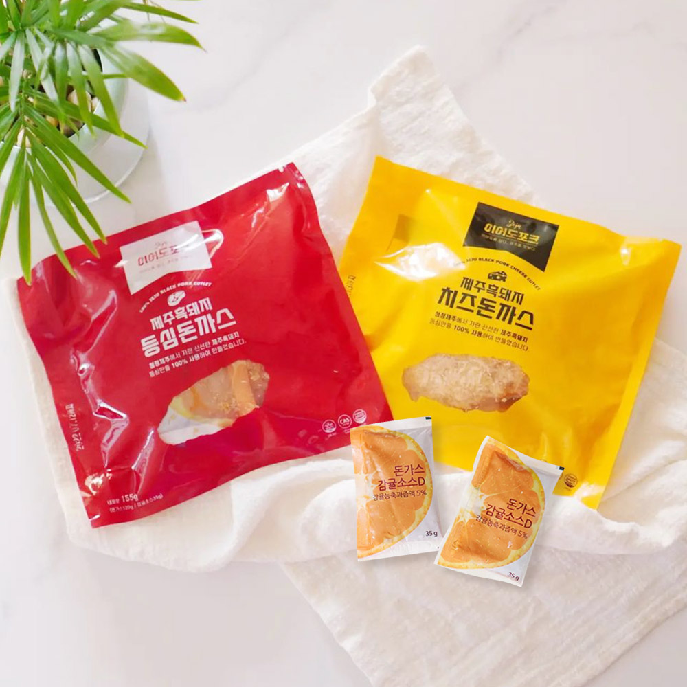 제주 흑돼지 등심 돈까스 치즈돈까스 155g 이어도포크 이미지 6