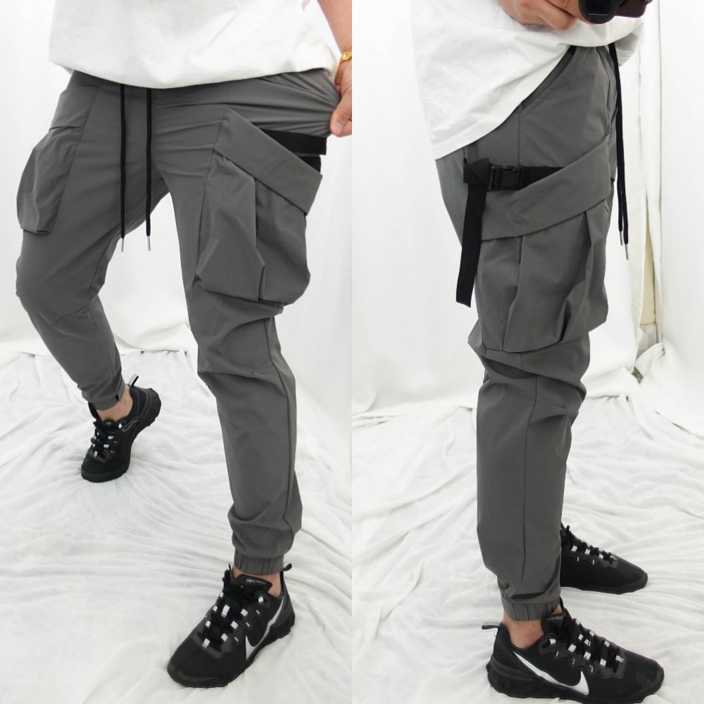 남자 구르카 카고조거팬츠 남성 여름용 아이스 카고 쿨 스판 냉장고 바지 - 상품 이미지