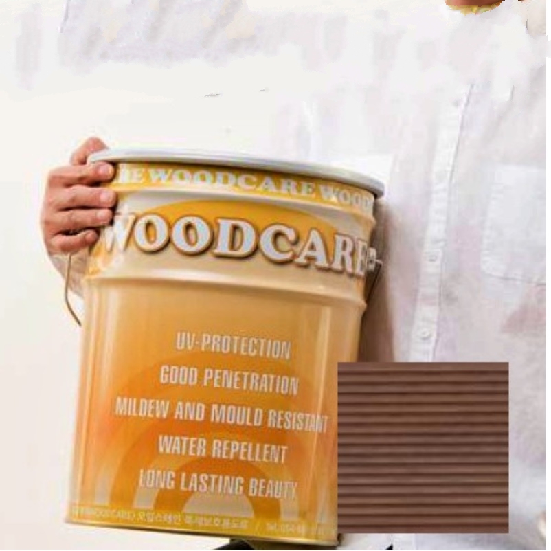 나무칠 천연 오일스테인 칠하기 목재코팅 방부목칠 목재방수페인트 10리터 밤나무 우드케어