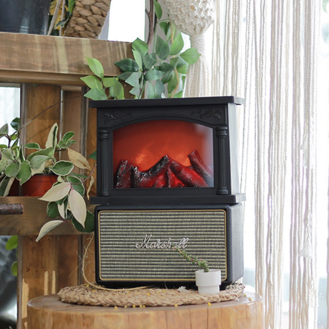 불멍 벽난로 led 불멍 무드등 불타는 조명 램프 모닥불 무드등