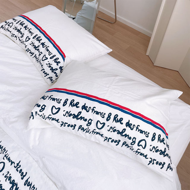 파리지앵 린넨 화이트 침실 원룸 베개커버 40X60