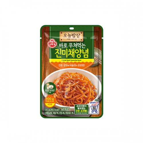 오뚜기 오늘밥상 바로 무쳐먹는 진미채양념 100g - 상품 이미지