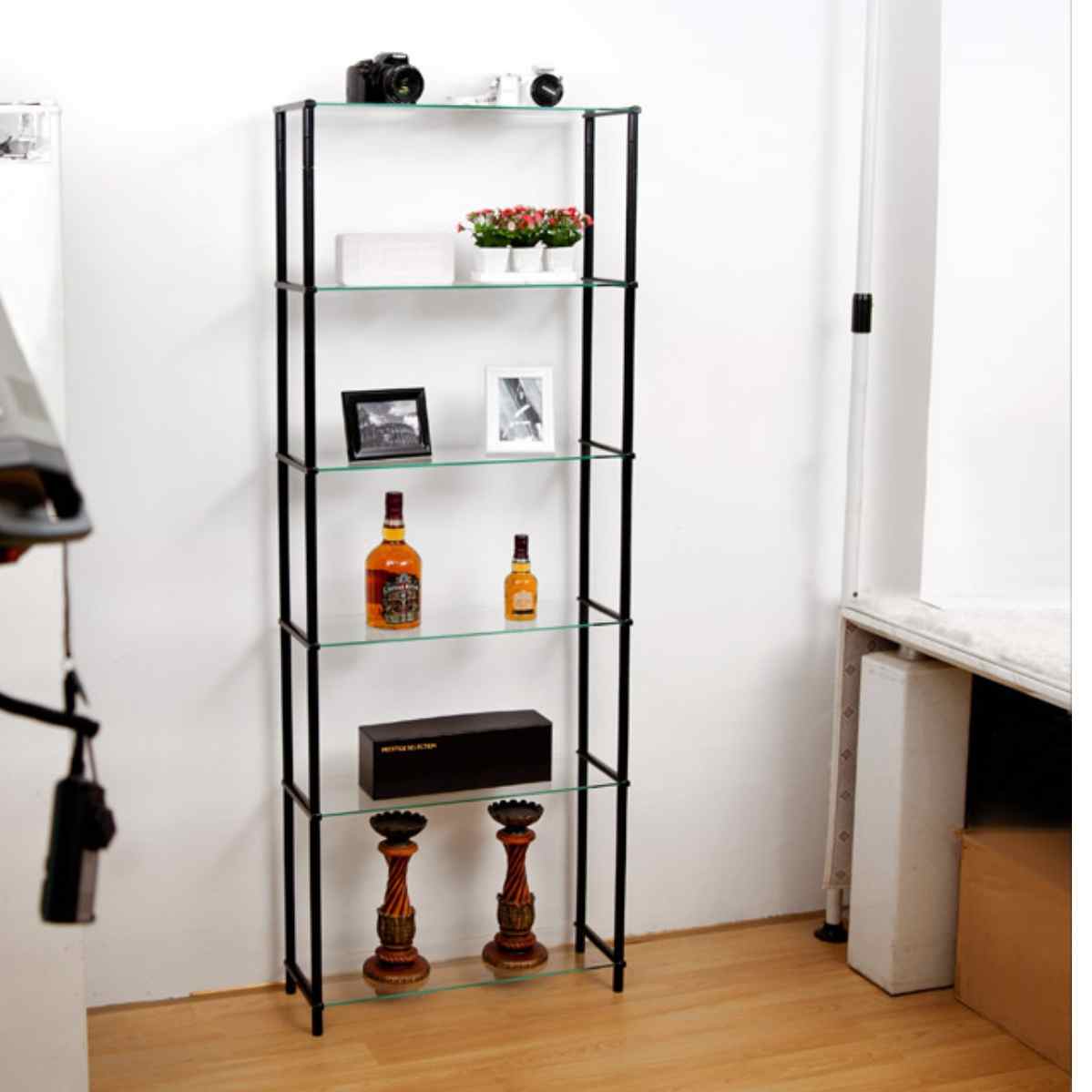 거실 유리 장식장 상패 트로피 진열장 콘솔 술 양주 장식장