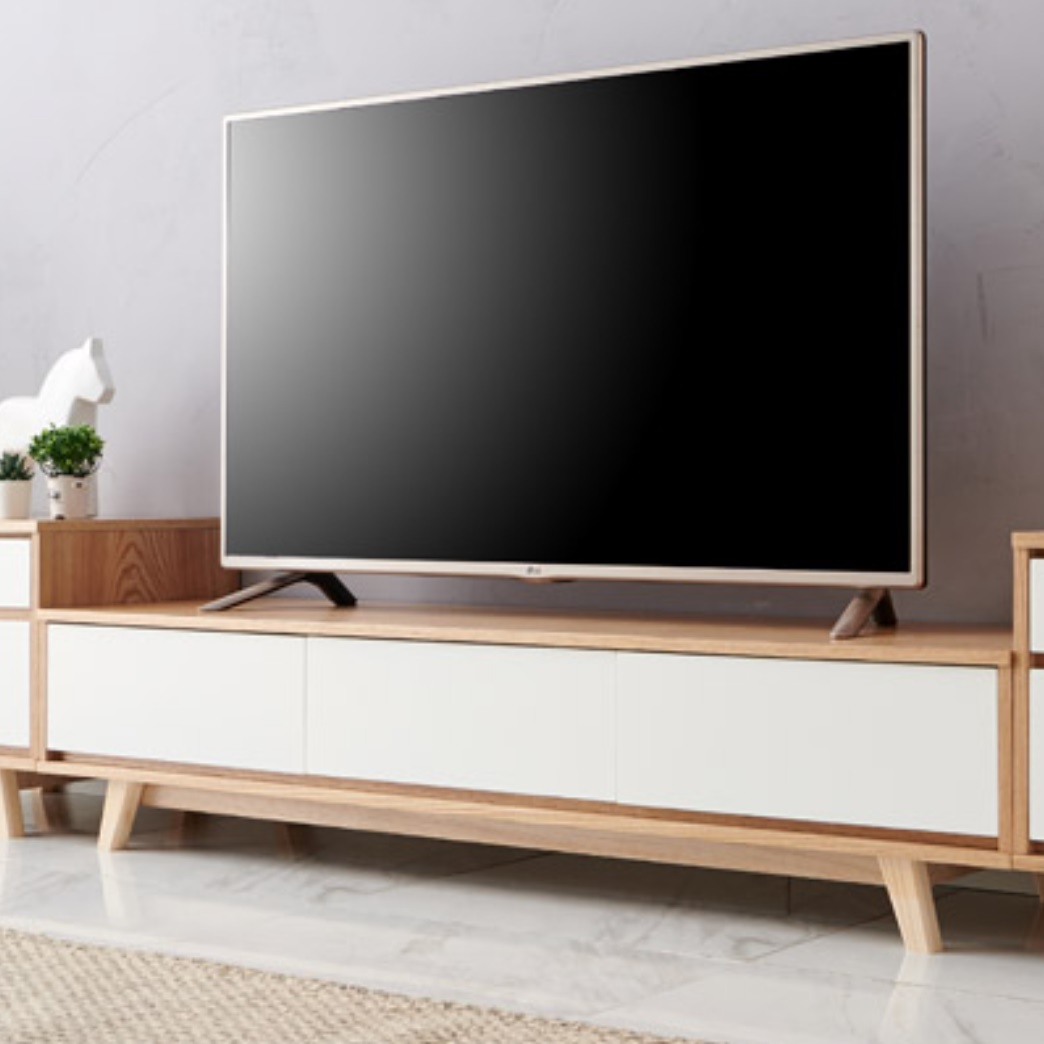 75인치 티비 거실장 1500 낮은 티비장 얇은 tv장 원목 슬림 티브다이 멀바우 화이트