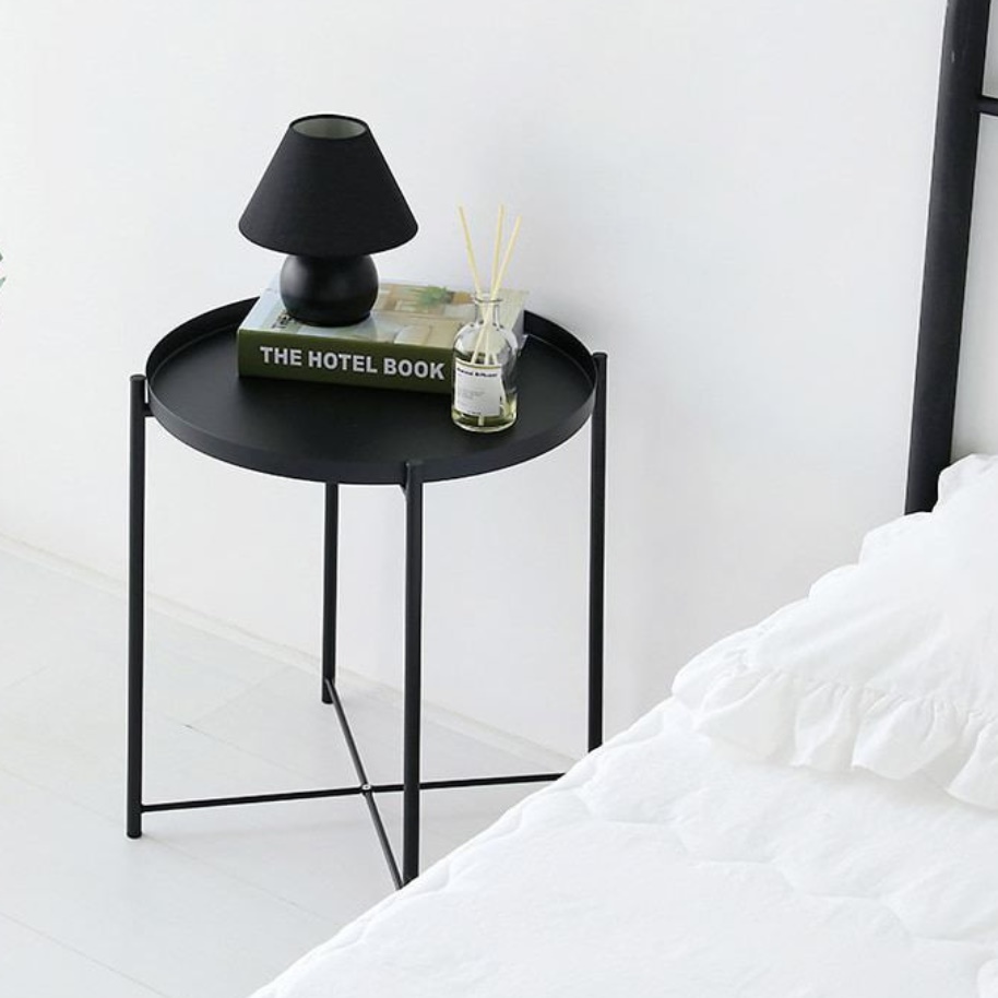 얇은 테이블 소파 틈새 선반 슬림 테이블 높은 사이드 테이블