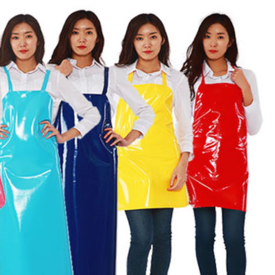 대형 우레탄 방수 앞치마 빅사이즈 앞치마 롱 식당 주방 작업용 조리사 남자 애견미용