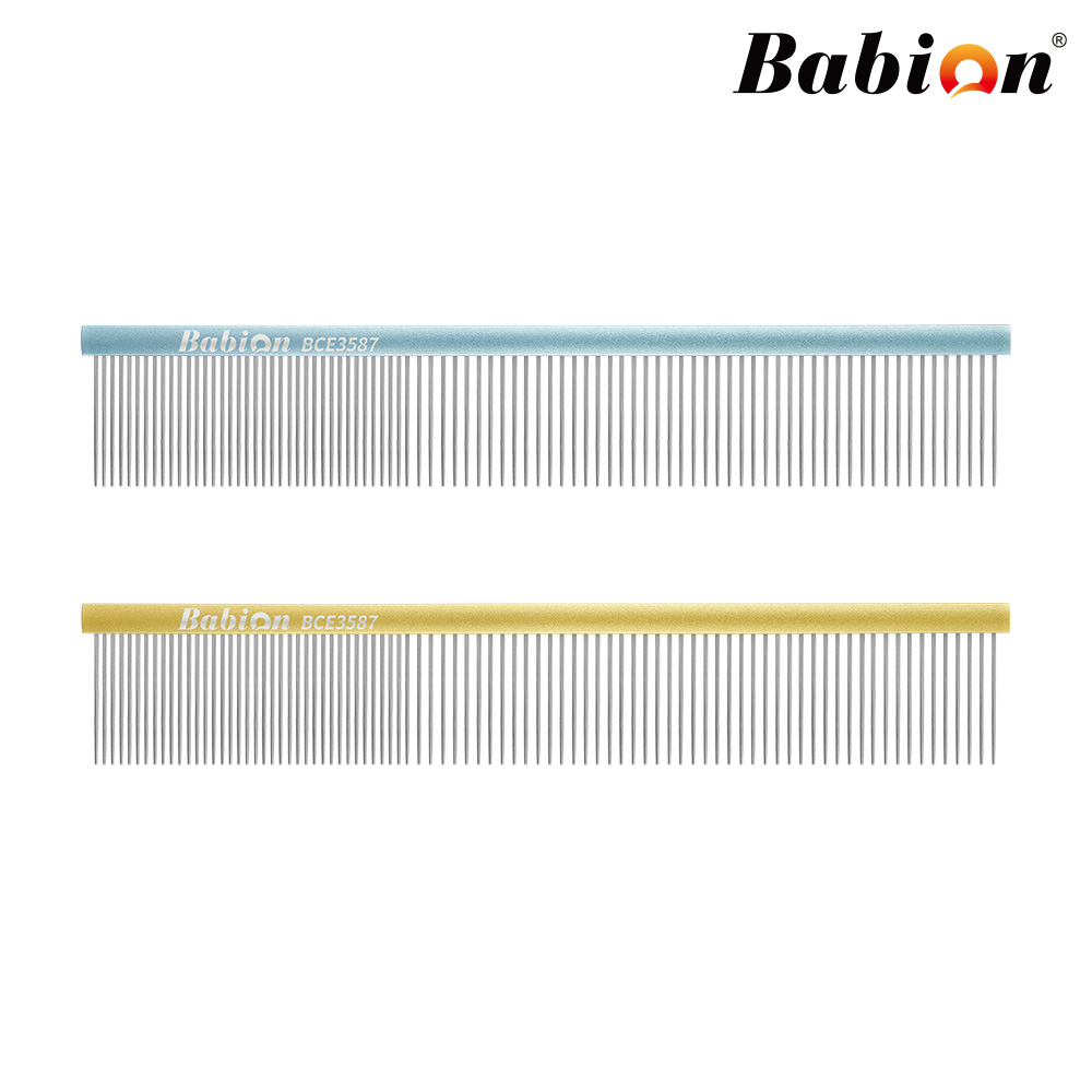 바비온 정전기 방지 강아지 빗 고양이 털 그루밍 브러쉬 애견 미용 대형 콤 BCE3587