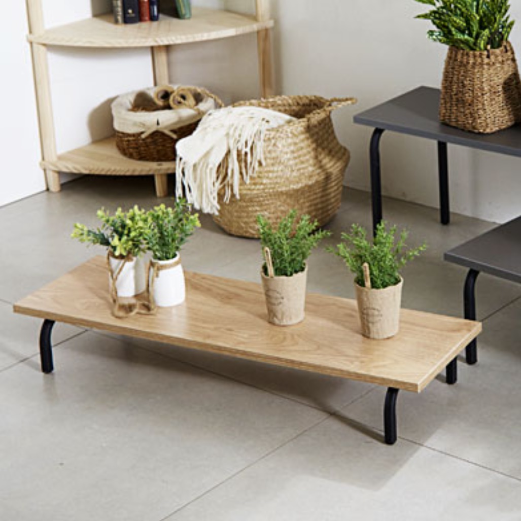 화분 테이블 좁고 긴 테이블 소파 틈새 선반 장식 테이블