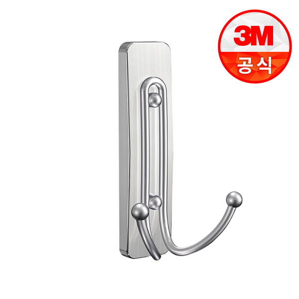 3M 코맨드 무타공 메탈 더블 훅 - 상세 이미지 5