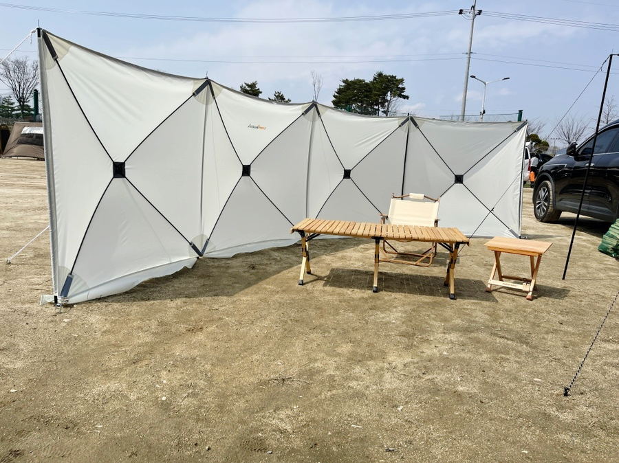 윈드스크린쉘터 캠핑 바람막이 캠핑용품 1인용쉘터 낚시텐트변신