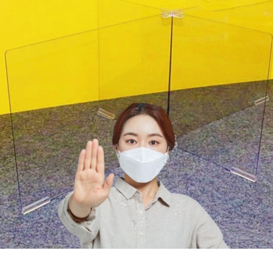 4인용 코로나 식당 칸막이 비말차단 가림막 투명 아크릴 음식점 식탁 가벽 파티션 업소용